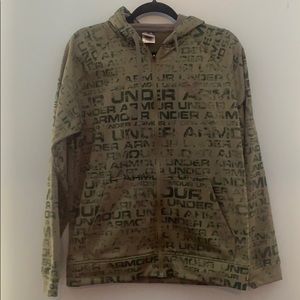 UA full zip hoodie. Fits like a medium or large.